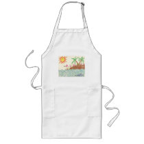 Flamingo Island aprons by pidgiefund Flamingo Island aprons
