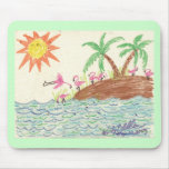 Flamingo Island mousepads