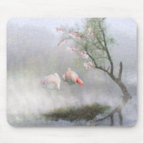 Flamingo Lagoon Love ~ Light mousepads