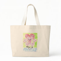 Flamingo Love Canvas Bags