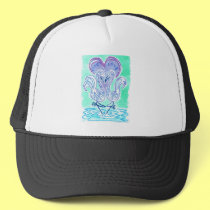 Flamingo Love (blue) hats