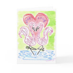 Flamingo Love Greeting Card