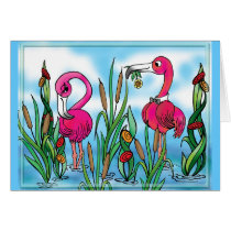 flamingo Love Greeting Card