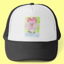 Flamingo Love hats