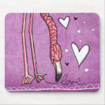flamingo love mousepad