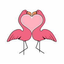 Flamingo Love photo sculptures