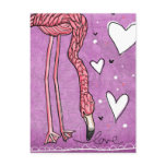 flamingo love postcards