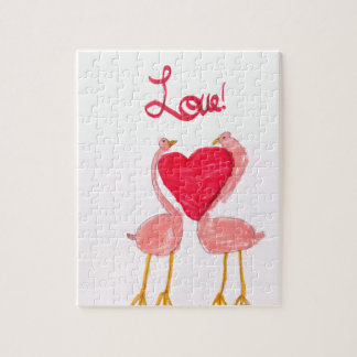 Flamingo Love Jigsaw Puzzles