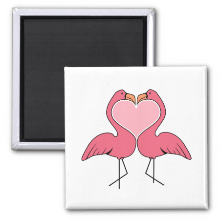 Flamingo Love Refrigerator Magnet
