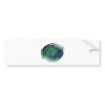 Flamingo Love resize neon rose mosaic swirl2metali Bumper Stickers