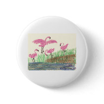 Flamingo Mash buttons by pidgiefund Flamingo Mash buttons