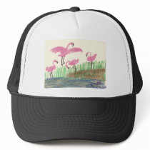 Flamingo Mash hats by pidgiefund Flamingo Mash hats