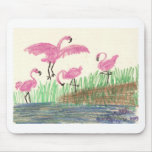 Flamingo Mash mousepads