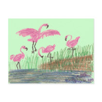 Flamingo Mash postcards by pidgiefund Flamingo Mash postcards