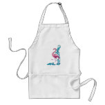 flamingo motif design aprons