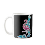 flamingo motif design mug