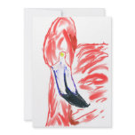 Flamingo Oil Painting Pink Flamingoe drawing Personalized Announcements