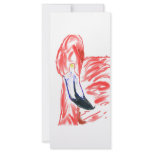 Flamingo Oil Painting Pink Flamingoe drawing Custom Rack Cards
