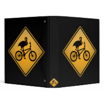 Flamingo on Bicycle Vinyl Binders