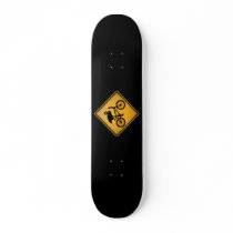 Flamingo on Bicycle Custom Skateboard