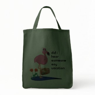 Flamingo on Vacation Tote bag