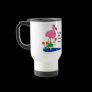 Flamingo on vacation Travel Mug