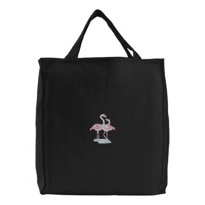 Flamingo Pair Bag by ZazzleEmbroidery