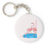 Flamingo Pair Keychain