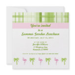 Flamingo &amp; Palm Garden Party Invitation