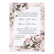 Flamingo Paradise Beach Wedding invitations