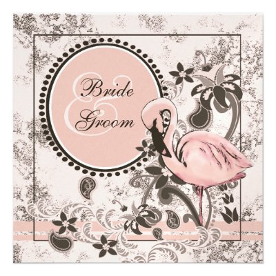 Flamingo Paradise Custom Invitations