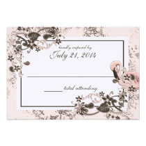 Flamingo Paradise Wedding Response invitations