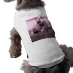 Flamingo photo tinted pink, pink flamingo! dog tee shirt