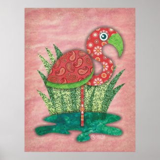 flamingo print