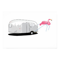Flamingo pulling posters