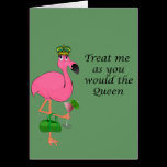 Flamingo Recipe Note Card