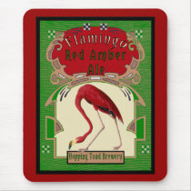 Flamingo Red Amber Ale mousepads