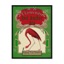 Flamingo Red Amber Ale Post Card