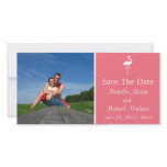 Flamingo Save The Date Photocard (Salmon) Customized Photo Card