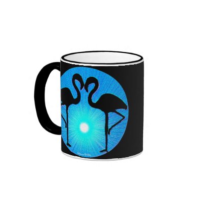 Flamingo Silhouette Mug by DizzyDebbie