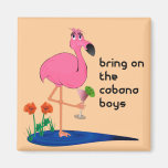 Flamingo Square Magnet