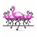 Flamingo Strip t-shirts by klclewis Flamingo Strip t-shirts