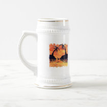 Flamingo Sunset art by EelKat mugs