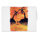 Flamingo Sunset Card Flamingo Sunset Card