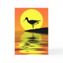 Flamingo Sunset Greeting Card