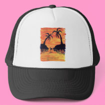 Flamingo Sunset hats