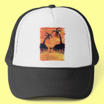 Flamingo Sunset hats
