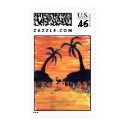 Flamingo Sunset stamp