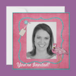 Flamingo Themed Party Invitation