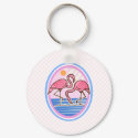 Flamingo Twins keychains by BisforBirds Flamingo Twins keychains